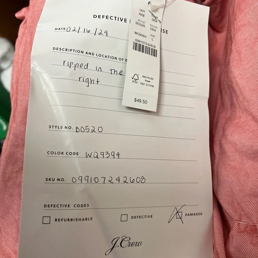 J.Crew Performance T-shirt with COOLMAX® technology